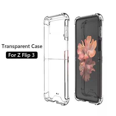 For Samsung Galaxy Z Flip3 5G Transparent Silicone  Case Bumper Shockproof Cover • $6.99