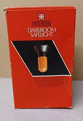 Paterson Orange Darkroom Safelight  Inc Bulb • £7.99