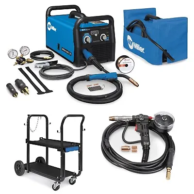 Miller Millermatic 211 MIG Welder Spoolmate 150 & Accessories (907614) • $3295