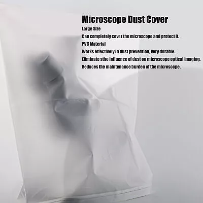 Microscope Dust Cover 800x650mm PVC Dustproof Protective Accessory For Repairing • $10.44