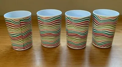 £4.48 • Buy Adult Childrens Melamine Cup Beaker Drink Camping Coloured Waves Tableware 