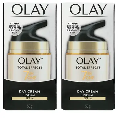 Olay Total Effects 7-In-One Normal Day Cream SPF 15 1.76 Oz (2 Pack) • $34.25