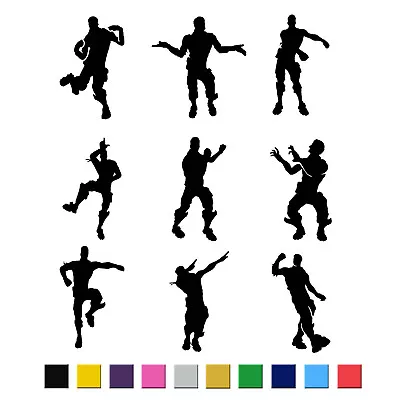 £2.60 • Buy 9x Fort Dancing Men Xbox Stickers Vinyl Wall. Dinks, Bottle Gaming Nite 6cm Tall