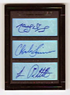 2014-15 Panini Anthology MARCEL DIONNE CHARLIE SIMMER & LUC ROBITAILLE Auto /49 • $44.99