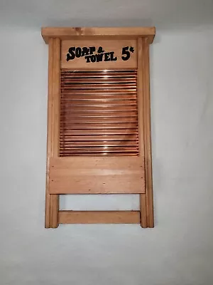 Home Interior Wooden Washboard Wall Decor Vintage • $22.95