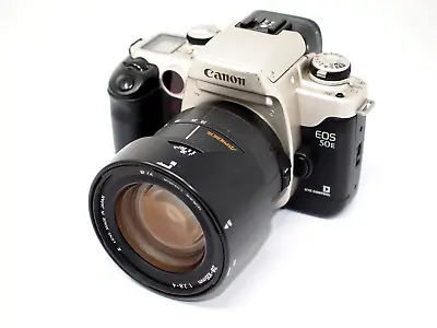 Canon EOS 50E 35mm SLR Camera With Sigma 28-105mm Zoom Lens • £79