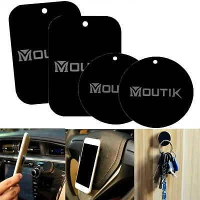 4PCS Thin Metal Plate Adhesive Sticker For Magnetic Car Phone Holder Mini Tablet • £2.96