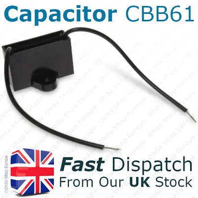 £3.79 • Buy Capacitor CBB61 For Single-Phase AC Motors, Electric Fans, Pumps, Cooker Hoods