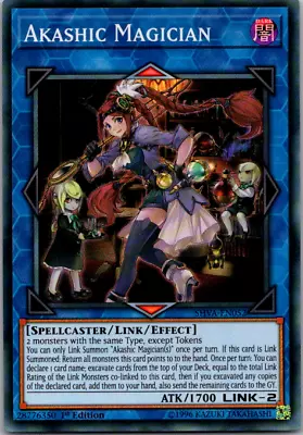 SHVA-EN052 Akashic Magician Super Rare 1st Edition NM Yugioh Card • £2.85