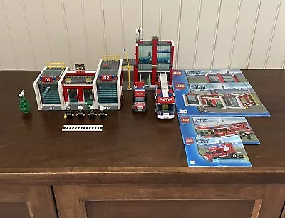 LEGO City: Fire Station 7208 (2010) Vintage Set 100% Complete With Manuals • $73.90