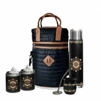 027LU New Set Yerba Mate Kit Containers Gourd(Cup) Bombilla(Straw) Thermos Bag • $74.90