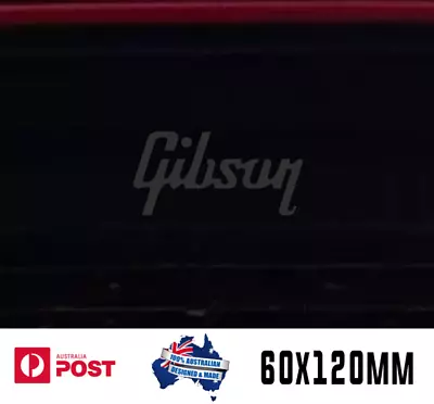 Gibson Windshield Windscreen Laptop Sticker Decal 120mm BLACK • $5