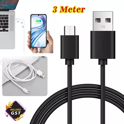 $4.95 • Buy 2x 3M USB Charger Charging Cable For PS4 PLAYSTATION 4 Controller Cord