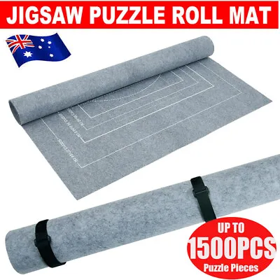 1500PCS Roll Up Felt Storage Pad Puzzle Mat Jigsaw Storage Mat Puzzle Blanket AU • $16.99