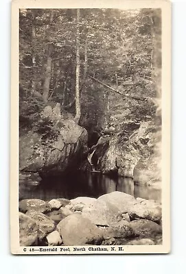 Old 1935 Photo Postcard Of Emerald Pool North Chatham NH Marked Cold River Camp • $3.37