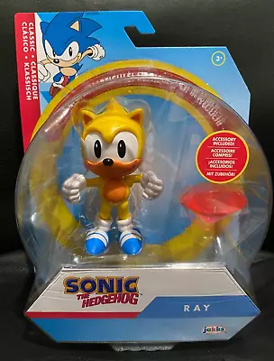 Jakks Sonic The Hedgehog  Ray With Red Chaos Emerald Action Figure Toy 4  NEW • $18.99