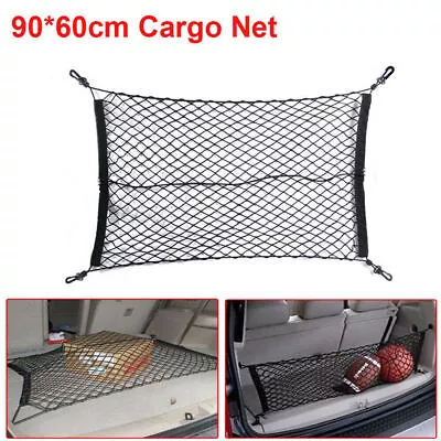 90*60cm Nylon Car SUV Rear Cargo Net Boot Trunk Storage Organizer Accessories • $18.69