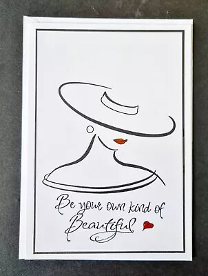 Unique Handmade Card Any Occasion 5x7inch  Elegant DaisyB/Inkylicious • £4.59