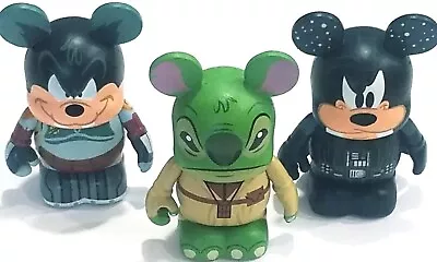 Rare Lot Of 3 2012 Disney Park Exclusive Star Wars Vinylmation Figures Yoda Fett • $19.99