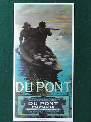 Dupont Gun Powders Advertising Poster Duck Hunting  • $7.50