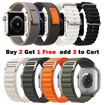 $5.99 • Buy Alpine Trail Loop Strap Ocean Band For Apple Watch Ultra Series 87654 49 45 41mm