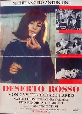 RED DESERT Italian 1F Movie Poster A MICHELANGELO ANTONIONI MONICA VITTI 1965 • $550