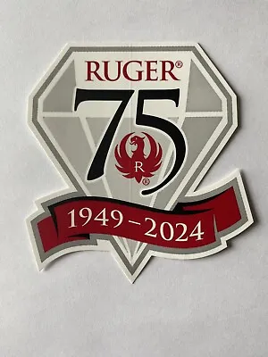 Genuine OEM Ruger 75th Anniversary Sticker Logo Decal 4  X 4  • $5.25