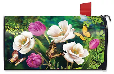 Butterflies And Poppies Spring Mailbox Cover Floral Standard Briarwood Lane • $17.97