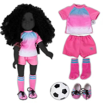 Chad Valley Designafriend Pink Football Soccer Outfit For 18in/46cm DAF Doll • £19.95