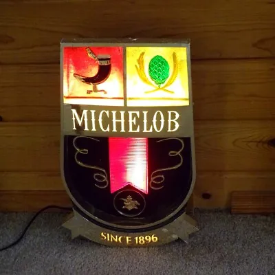 Vintage Michelob Beer Light-Sign Plastic Works Nice Since 1896 • $100