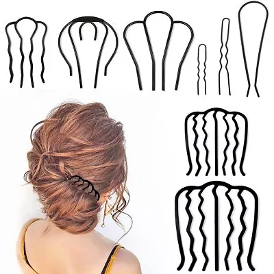8 Piece Hair Side Combs U Hair Pins Hair Fork Clip Hair Stick For Updo Bun U... • $12.25