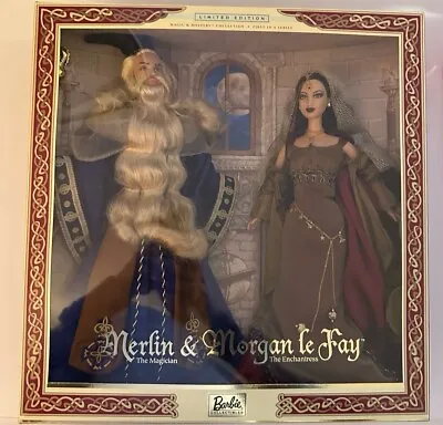 Vintage Mattel 2000 Merlin & Morgan Le Fay Magic & Mystery #27287 NRFB MINT • $120