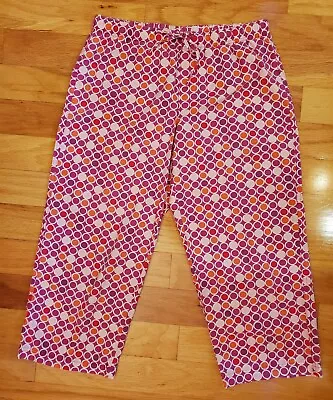 Vintage 90's XHILARATION Womans PJ Lounge Pant Cropped Sleepwear Size SMALL • $9.92