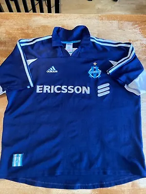 Olympique De Marseille Adidas Futbol Soccer Football Official Replica Jersey • $60