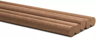 Walnut Wood Dowels 1/2 Inch X 36 Pack Of 1 Wooden Dowels 36” Inch Long • $35.99