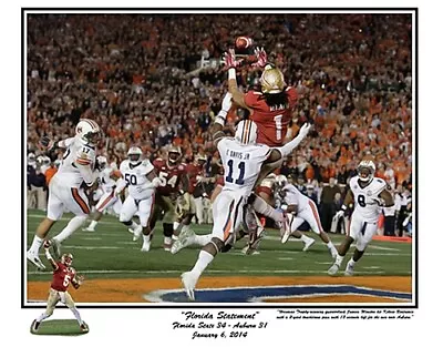 Florida State Seminoles Football 2014 Bcs National Champions Winston Print Bass • $14.99