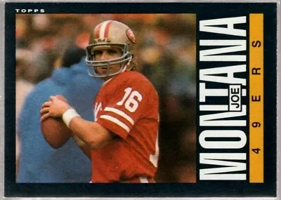 Joe Montana San Francisco 49ers Hof Qb #157 Sp 1985 Topps Football Vintage • $0.99