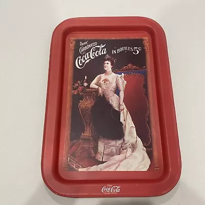 COCA-COLA Bar Serving Tin Tray - Man Cave - Garage Sign - Rare Coke Tray - VGC • $29.99