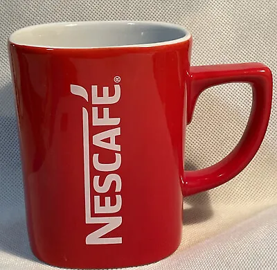 NESCAFE’ Square Red & White 12 Oz Mug • $14