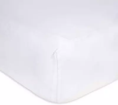 Burts Bees Baby Solid Fitted Crib Sheet Organic Cotton BEESNUG - Cloud White... • $18.99