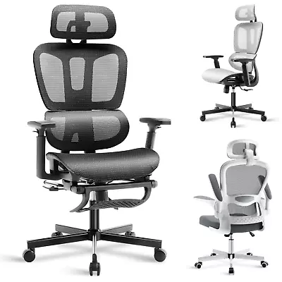 Ergonomic Office Chair Home Swivel Adjustable Lumbar Support Computer Desk Chair • £45.95