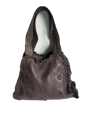 £19.99 • Buy Francesco Biasia Women's Fringed Shoulder Bag Hippie 70th Retro Style Leather