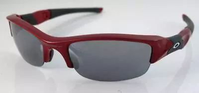 Oakley Custom Sunglasses Flak Jacket Metallic Red Fr Black Iridium Lens New Last • $123.95