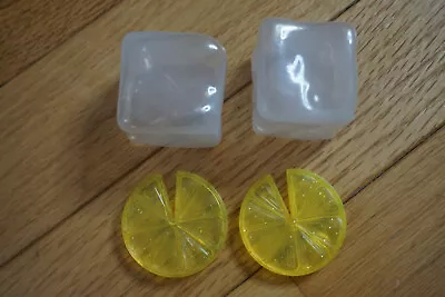 Melissa & Doug Pretend Chef Kitchen Replacement Plastic Ice Cubes & Lemon Wedge • $5.99