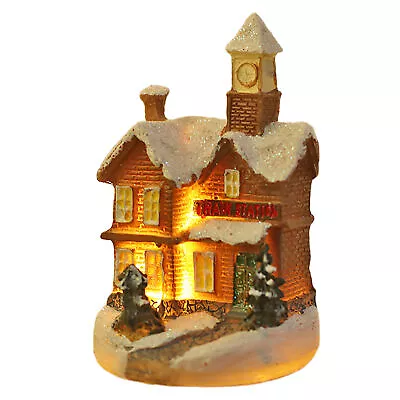 Christmas Decoration Figurine Wear-resistant Decorative Resin Xmas Luminous • $16.29