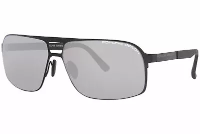 Porsche Design Men's P8579 P'8579 B Black/Mirrored Mercury Sunglasses 65mm • $129.95