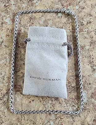18  David Yurman 4mm Large Wheat Chain 925 Sterling Silver W/ Pouch • $399.99