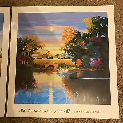 Max Hayslette Art Print Greenbrier Evening II Grande Image 2007 Poster • $30