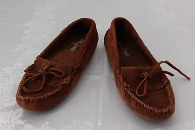 Minnetonka Brown Suede Moccasins Women's 8.5 • $20