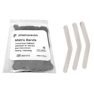 144 Dental Matrix Bands Number 1 .0015 Inch 0.04mm Regular Tofflemire Type • $7.69